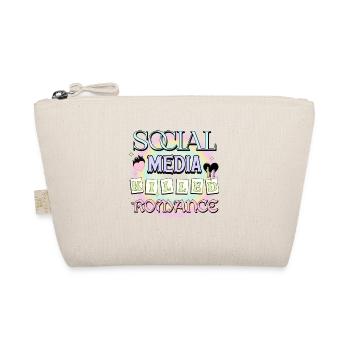 Social Media Killed Romance Inspirierendes Zitat - Bio-Täschchen - Natur - Vorne