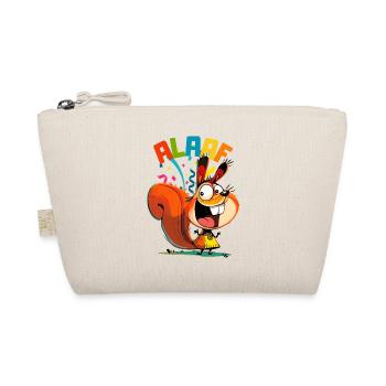 Carnival Squirrel Kölle Alaaf Cologne Funny - Organic Pouch - nature - Front