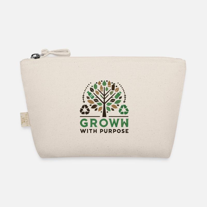 Grown with Purpose – Nachhaltiges Message Design Bio-Täschchen