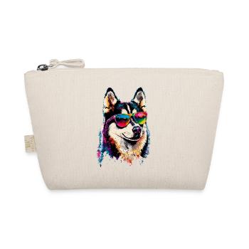 Husky Hunde Liebhaber Hund Liebe Siberian Huskys - Bio-Täschchen - Natur - Vorne