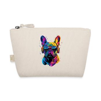 Bouledogue français motif chien dogue allemand Frenchie - Trousse biologique - nature - Devant