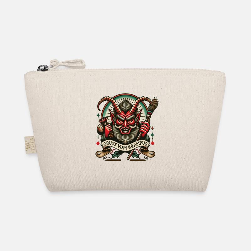 Gruss Vom Krampus Dunkle Weihnachten Folklore - Bio-Täschchen - Natur