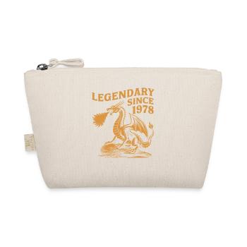 Legendary Since 1978 Birthday Dragon Fantasy - Organic Pouch - nature - Front