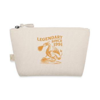 Legendär Seit 1991 Geburtstag Drachen Fantasy - Bio-Täschchen - Natur - Vorne
