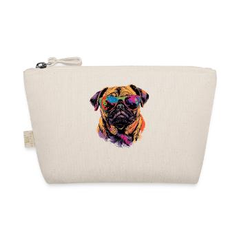 Mops Beige Hunde Liebe Carlin Kleiner Süßer Mops - Bio-Täschchen - Natur - Vorne