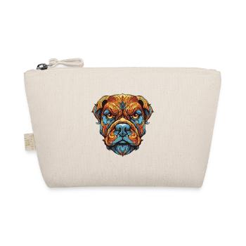 Bulldog Dog Portrait - Organic Pouch - nature - Front
