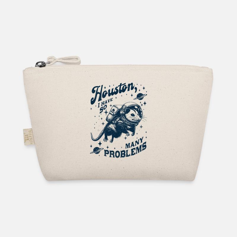 Houston I Have So Many Problems Opossum - Bio-Täschchen - Natur