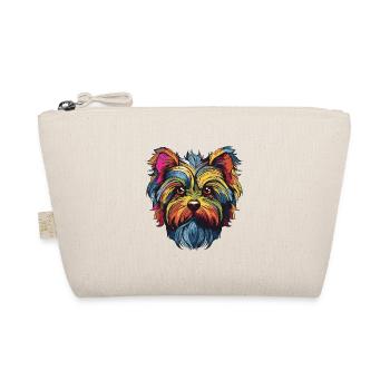 Yorkshire Terrier Hund Porträt - Bio-Täschchen - Natur - Vorne