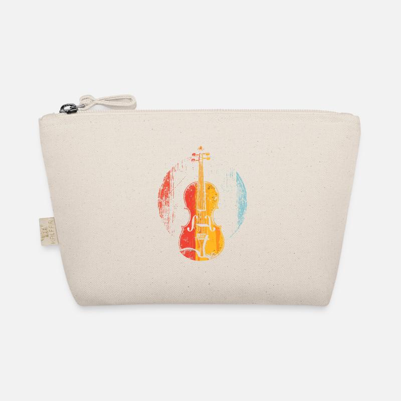 Violin Comic Style Organic Pouch