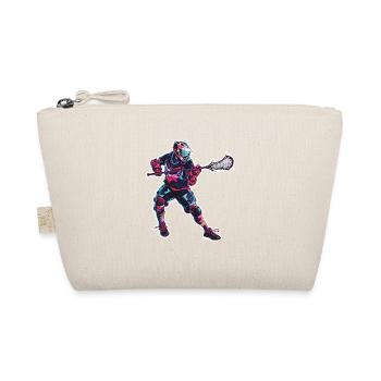 Lacrosse Player Graphics - Organic Pouch - nature - Front