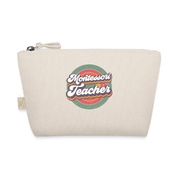 Montessori teacher I rise by - Organic Pouch - nature - Front