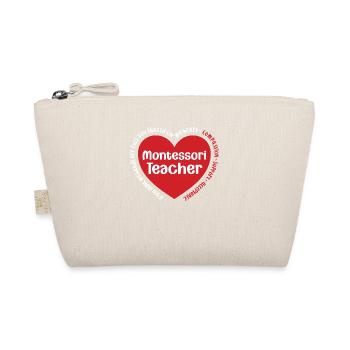 Montessori teacher I rise by - Organic Pouch - nature - Front