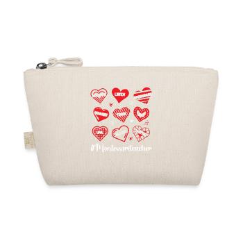 Montessori teacher I rise by - Organic Pouch - nature - Front