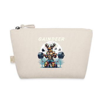 Gaindeer Lustige Fitness Weihnachten Design - Bio-Täschchen - Natur - Vorne