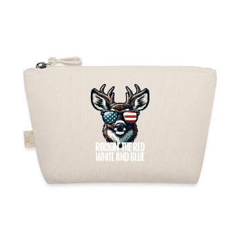 4 juillet cerf tenue patriotique drapeau des États-Unis - Trousse biologique - nature - Devant