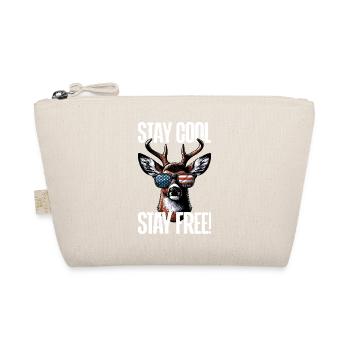 4 juillet cerf tenue patriotique drapeau des États-Unis - Trousse biologique - nature - Devant