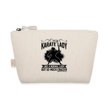 Folle de karaté dame comme une dame normale mais tellement - Trousse biologique - nature - Devant