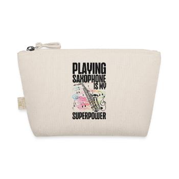 Saxophone Playing Saxophone Is My - Organic Pouch - nature - Front