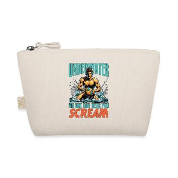 Water Polo Underwater No One Can Hear You Diving - Organic Pouch - nature - Front