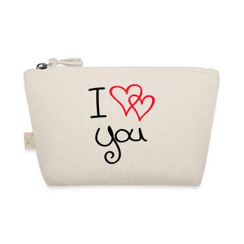 i love you - Bio-Täschchen - Natur - Vorne