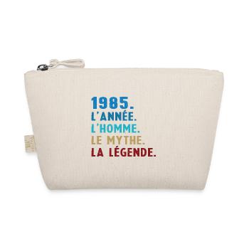 1985 Jahr Mann Mythos Legende - Bio-Täschchen - Natur - Vorne