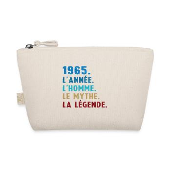 1965 Jahr Mann Mythos Legende - Bio-Täschchen - Natur - Vorne