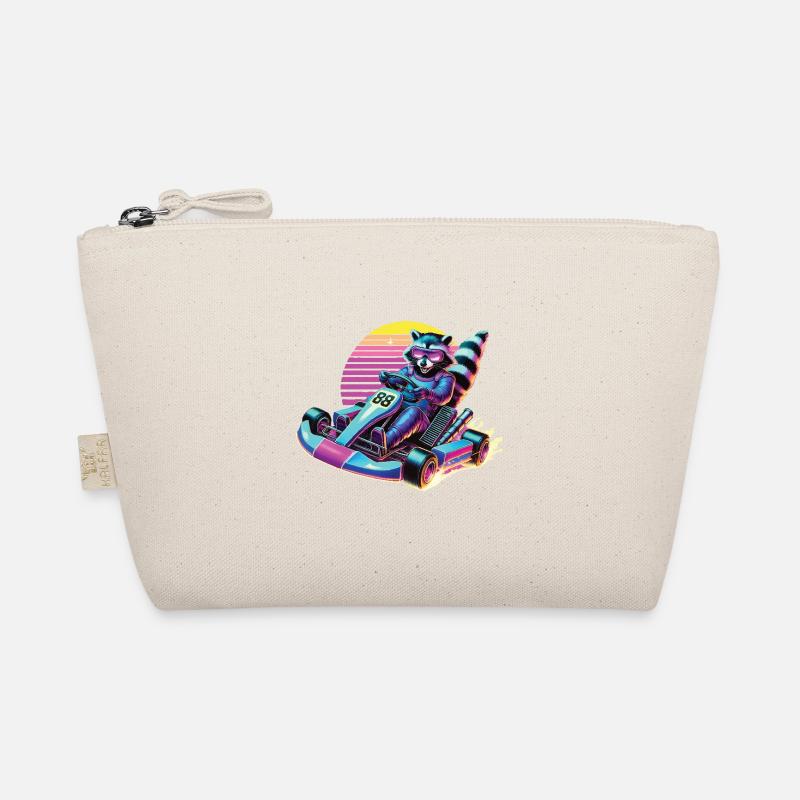 Go-Kart Raton laveur dans le style néon Trousse biologique