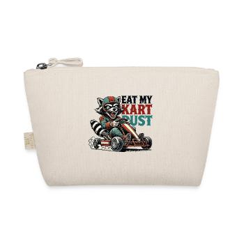 Drôle rétro raton laveur Go-Kart poussière nourriture dire - Trousse biologique - nature - Devant