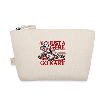 Une fille qui aime les courses de karting - Trousse biologique - nature - Devant