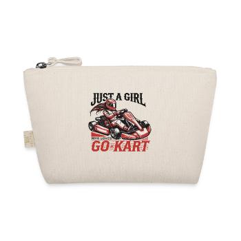 Une fille qui aime le kart style rétro - Trousse biologique - nature - Devant