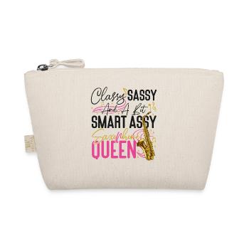 Saxophone Classy Sassy And A Bit - Organic Pouch - nature - Front