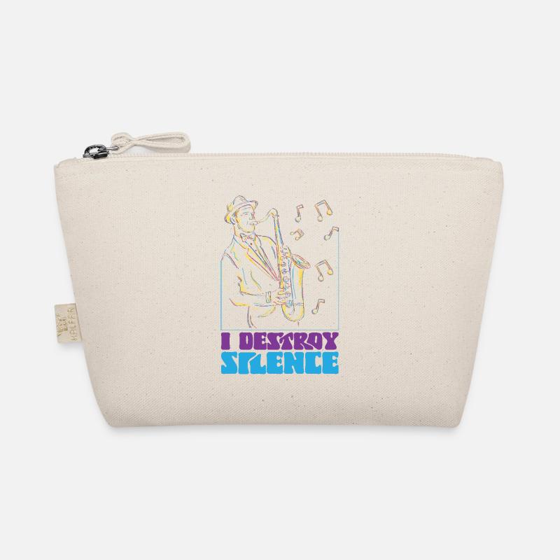 Saxophones I Destroy Silence Organic Pouch