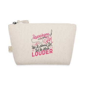 Saxophone Saxophone Girl Like A - Organic Pouch - nature - Front