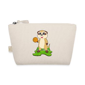 Erdmännchen Basketballspieler Basketball - Bio-Täschchen - Natur - Vorne