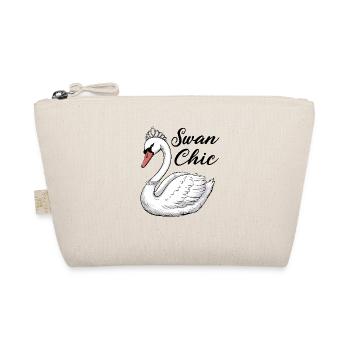 Eleganter Schwan für Schwan Fan - Bio-Täschchen - Natur - Vorne