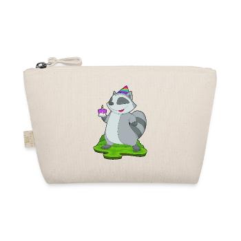 Raccoon Birthday Cake - Organic Pouch - nature - Front