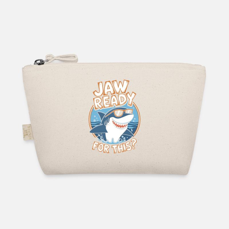 Jaw ready for this? Funny Shark Lover Organic Pouch