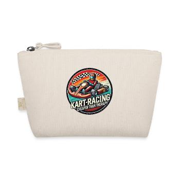 Kart racing cheaper than therapy Go-kart fun - Organic Pouch - nature - Front