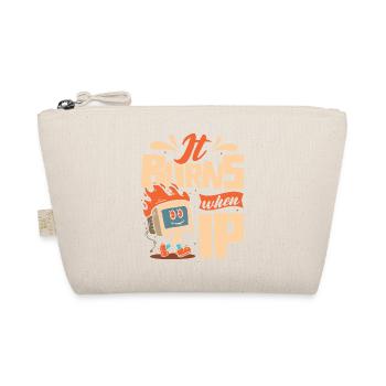 Lustiger Spruch "It Burns when i Pee"! Sarkastisch - Bio-Täschchen - Natur - Vorne