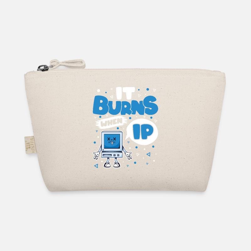Funny saying "It Burns when I Pee"! Sarcastic Organic Pouch