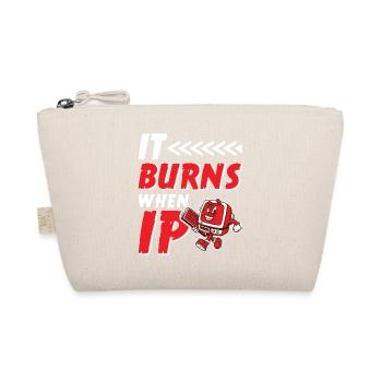 Lustiger Spruch "It Burns when i Pee"! Sarkastisch - Bio-Täschchen - Natur - Vorne