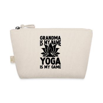 Grandma is my name Yoga is my game - Grandma Yoga - Bio-Täschchen - Natur - Vorne