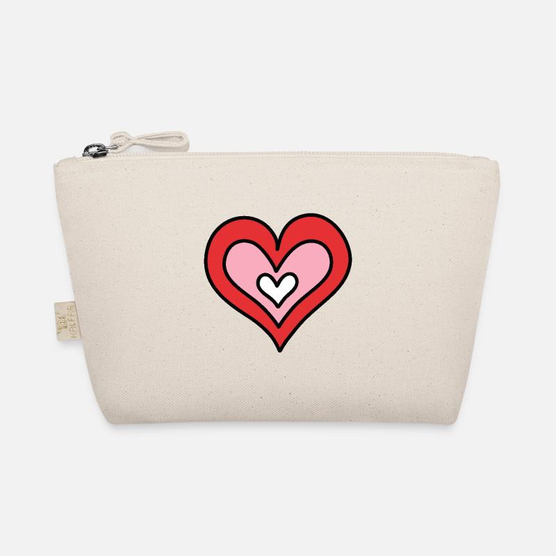 Hand-Drawn Heart Organic Pouch