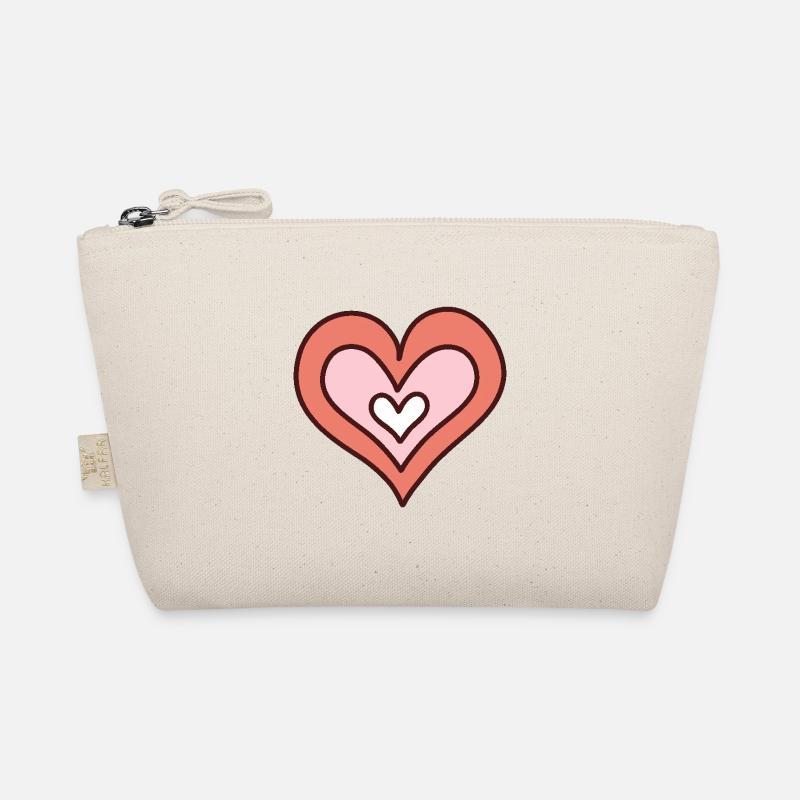 Hand-Drawn Heart Organic Pouch