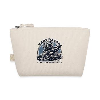 Kart Racer Raccoon Go-Kart Adrenaline - Organic Pouch - nature - Front