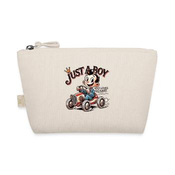 Juste un garçon qui aime le style de dessin animé Go-Kart - Trousse biologique - nature - Devant
