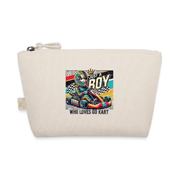 Garçon qui aime les courses de karting - Trousse biologique - nature - Devant