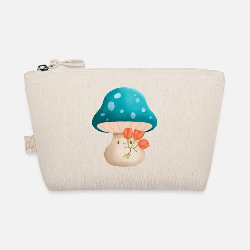 süßer Murshoom mit Blumen Bio-Täschchen