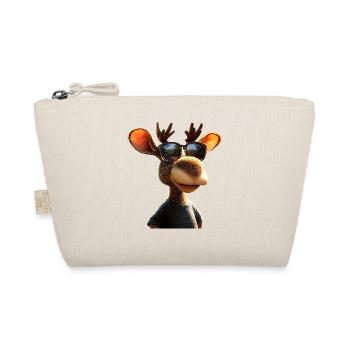 Elch Moose Elchbulle Geweih Hirsch Wilde Elche - Bio-Täschchen - Natur - Vorne