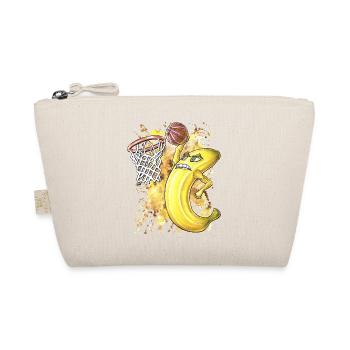 Funny Banana Basketball Player Slam Dunk Jump - Organic Pouch - nature - Front